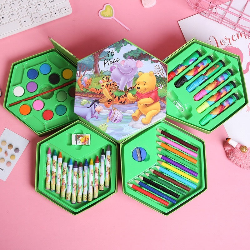 46Pcs Kids Drawing Colours Art Set Random Colours
