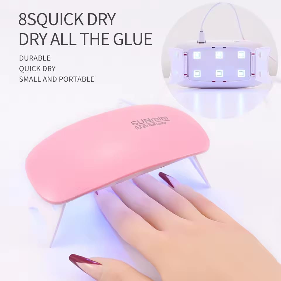 Mini UV LED Nail Lamp Portable Gel Curing Lamp with a Pocket-Size, Mini Nail Dryer