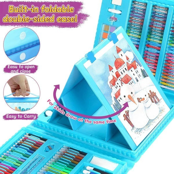 208 Pcs Kids Drawing Colours Art Set Random Colours