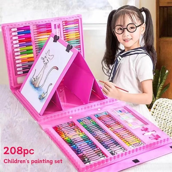 208 Pcs Kids Drawing Colours Art Set Random Colours