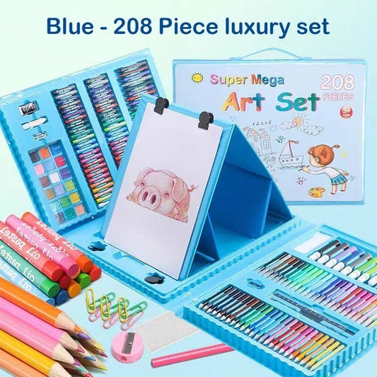 208 Pcs Kids Drawing Colours Art Set Random Colours